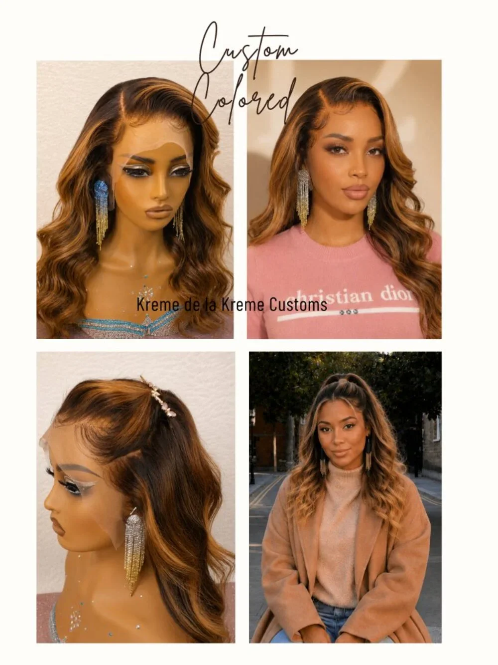 ✨18-20 Inch Ombre Dimensional Balayage Lace Wig 13x6 1b/30/27